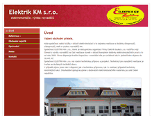 Tablet Screenshot of elektrikkm.cz